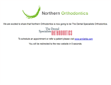 Tablet Screenshot of northern-orthodontics.com